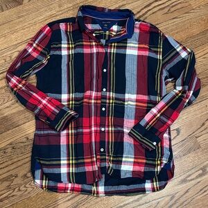 Tommy Hilfiger Red, Black & Yellow Plaid Button-Down Shirt XXL